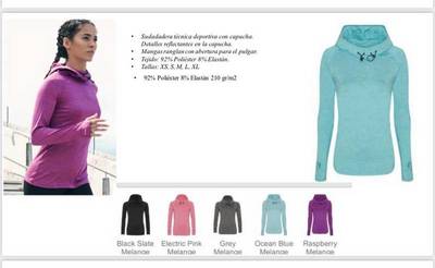 Sudadera Técnica Manga Larga con Capucha (CHICO-CHICA)