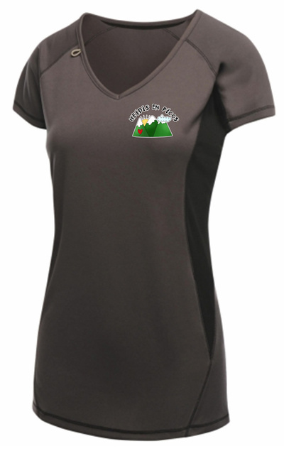 Camiseta Heidis manga corta gris