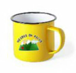 TAZA VINTAGE HEIDIS EN PICOS AMARILLA