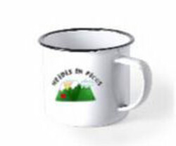 TAZA VINTAGE HEIDIS EN PICOS BLANCA